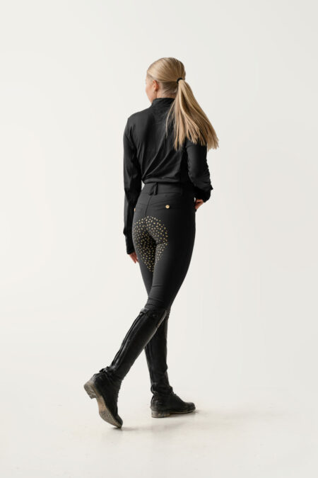 Pomme Nellie Breeches Bling Gold, Black