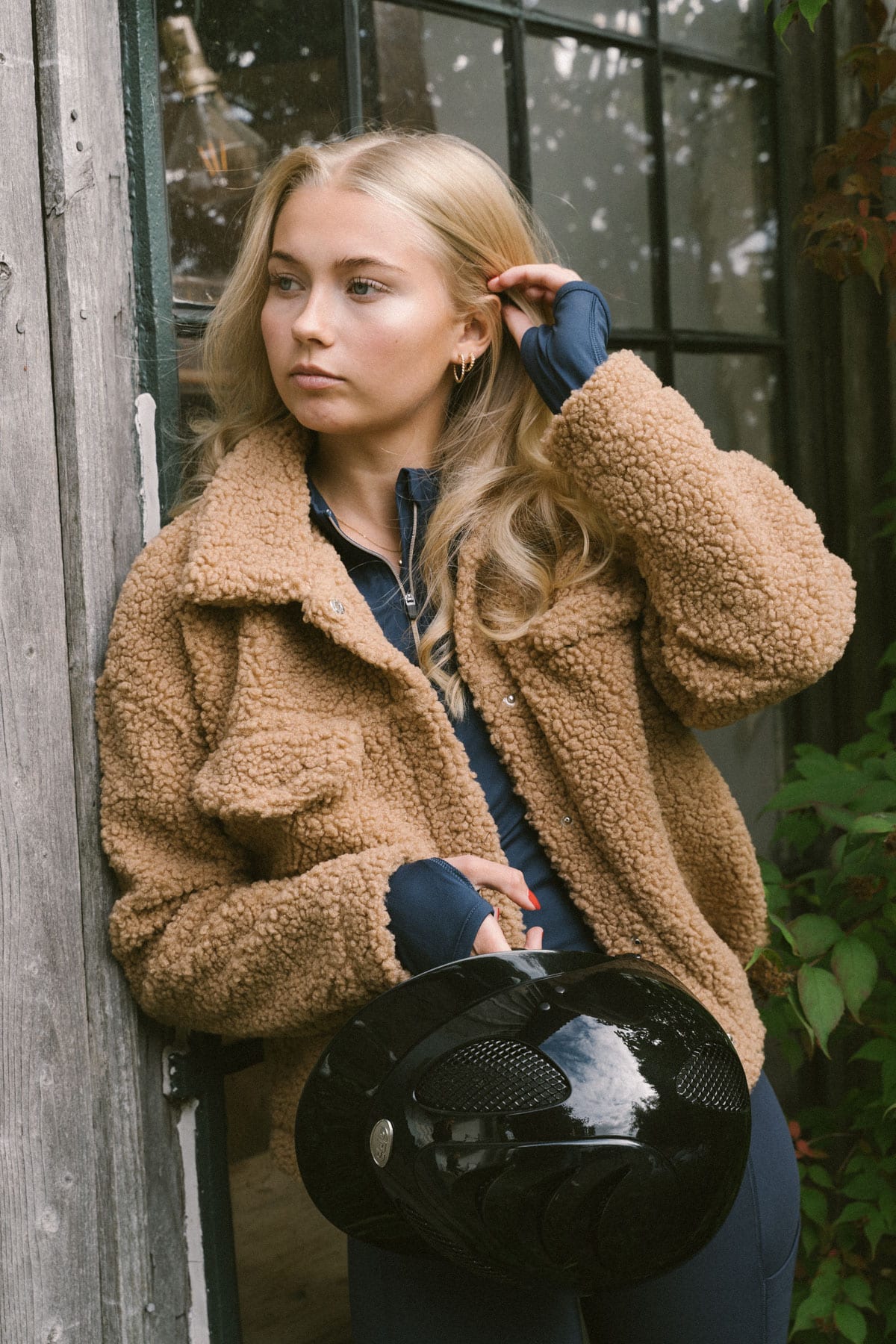 Pomme Siena Beige, Veste Teddy