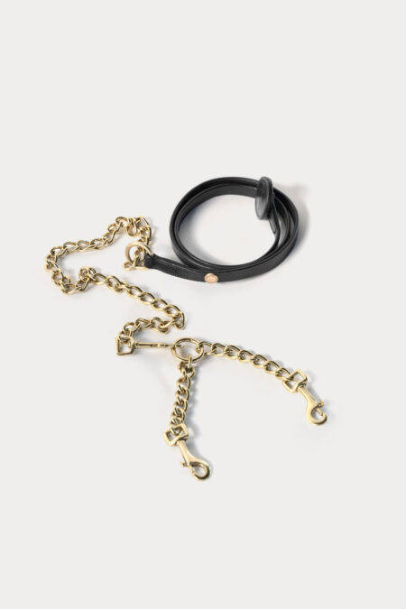 Amiko Lead Rope Leather, Black