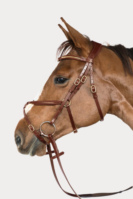 Amiko Noseband Mexican, Cognac