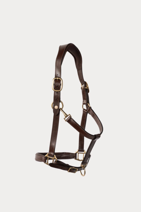 Amiko Leather Halter, Brown