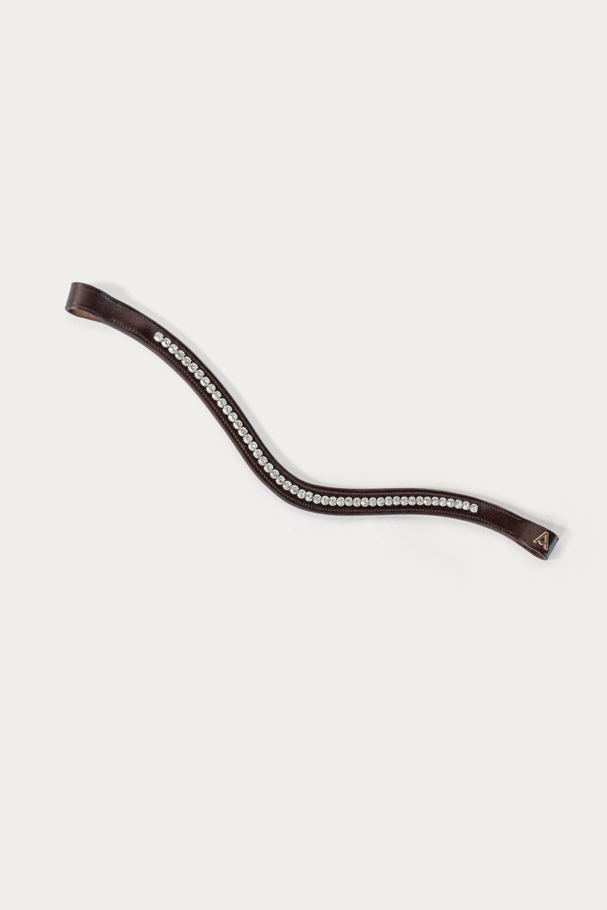 Bandeau Amiko Essential Bent Crystal, marron havane