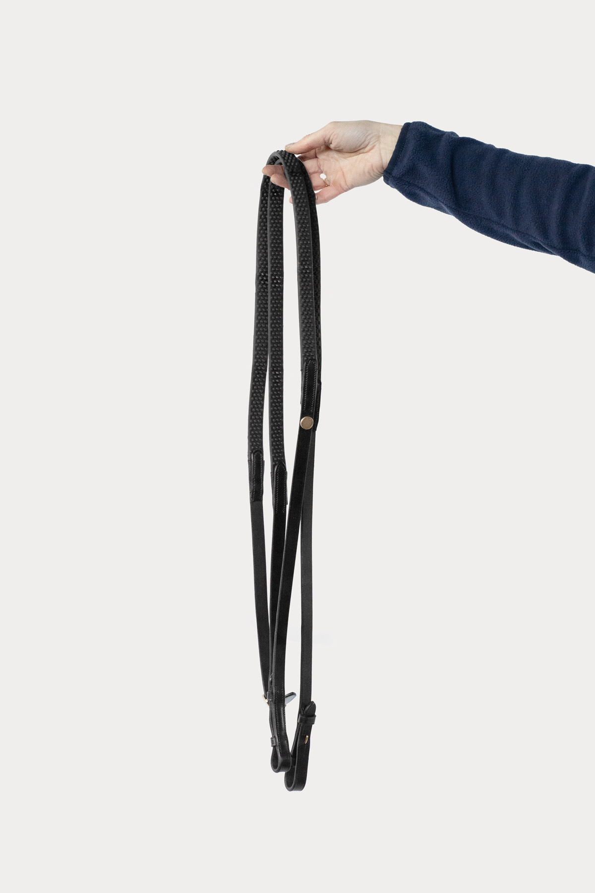 Amiko Essential Soft Grip Rubber Reins, Black