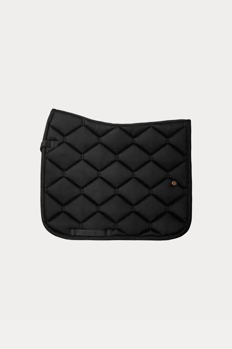 Amiko Essential Dressage Saddle Pad, Black