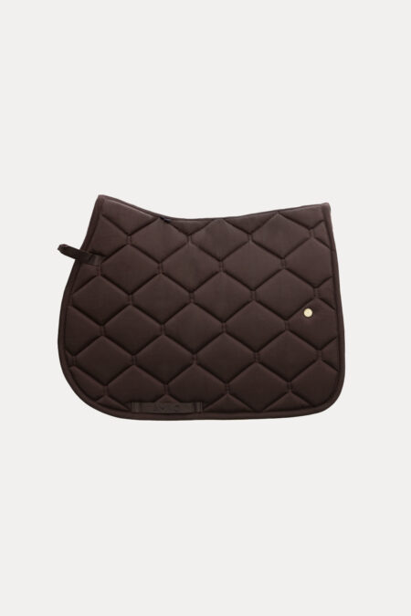 Amiko Jumping Saddle Pad, Chocolate Brown