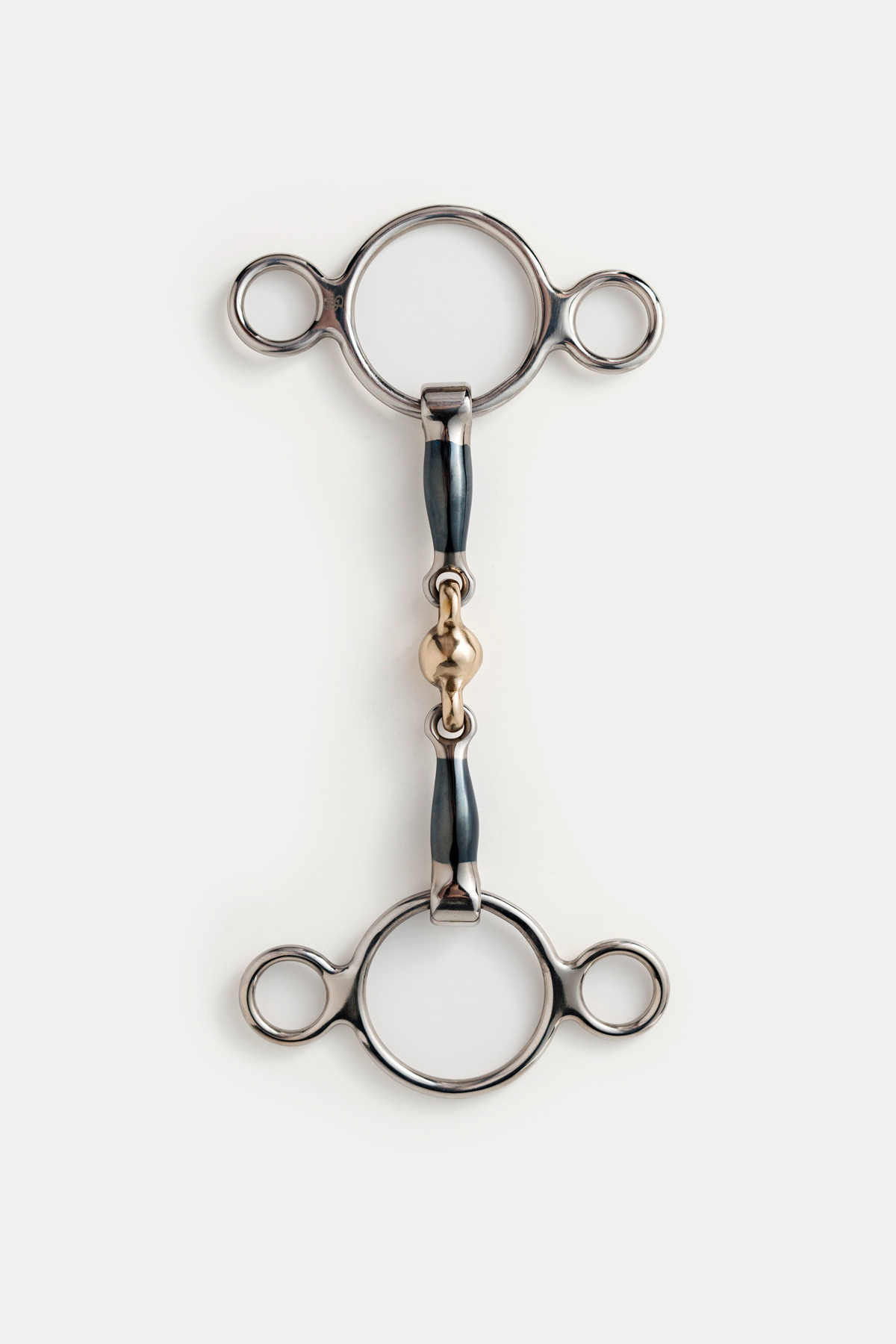 Bocca Bits, Dani Tom Thumb Bit avec Blue Sweet Iron et losange en laiton
