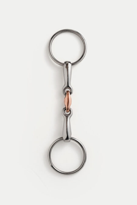 Bocca Bits, Dante Loose Ring Snaffle with Copper Lozenge