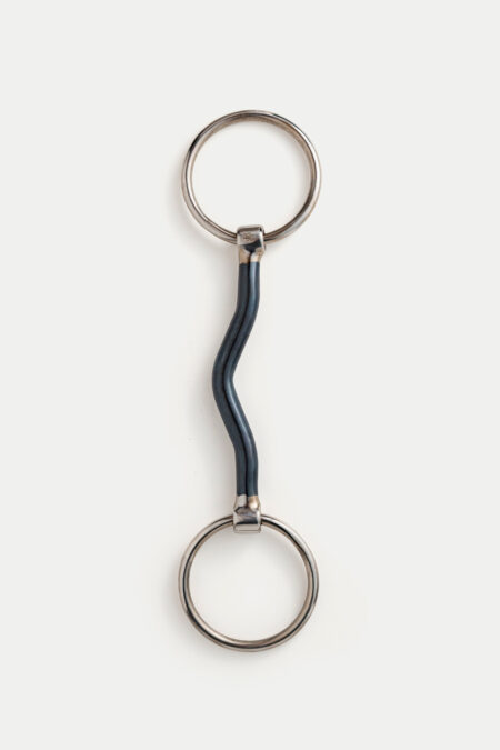 Bocca Bits, Liliana Blue Sweet Iron Loose Ring Mullen Mouth Snaffle