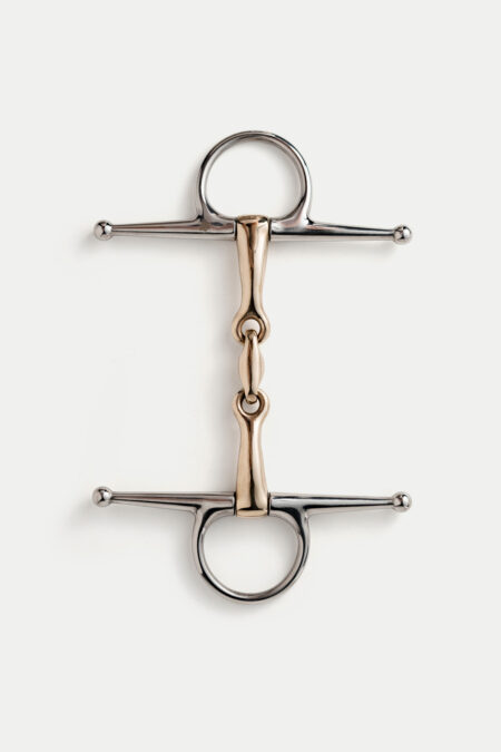 Bocca Bits, Teodora Brass Alloy Full Cheek Snaffle with Lozenge