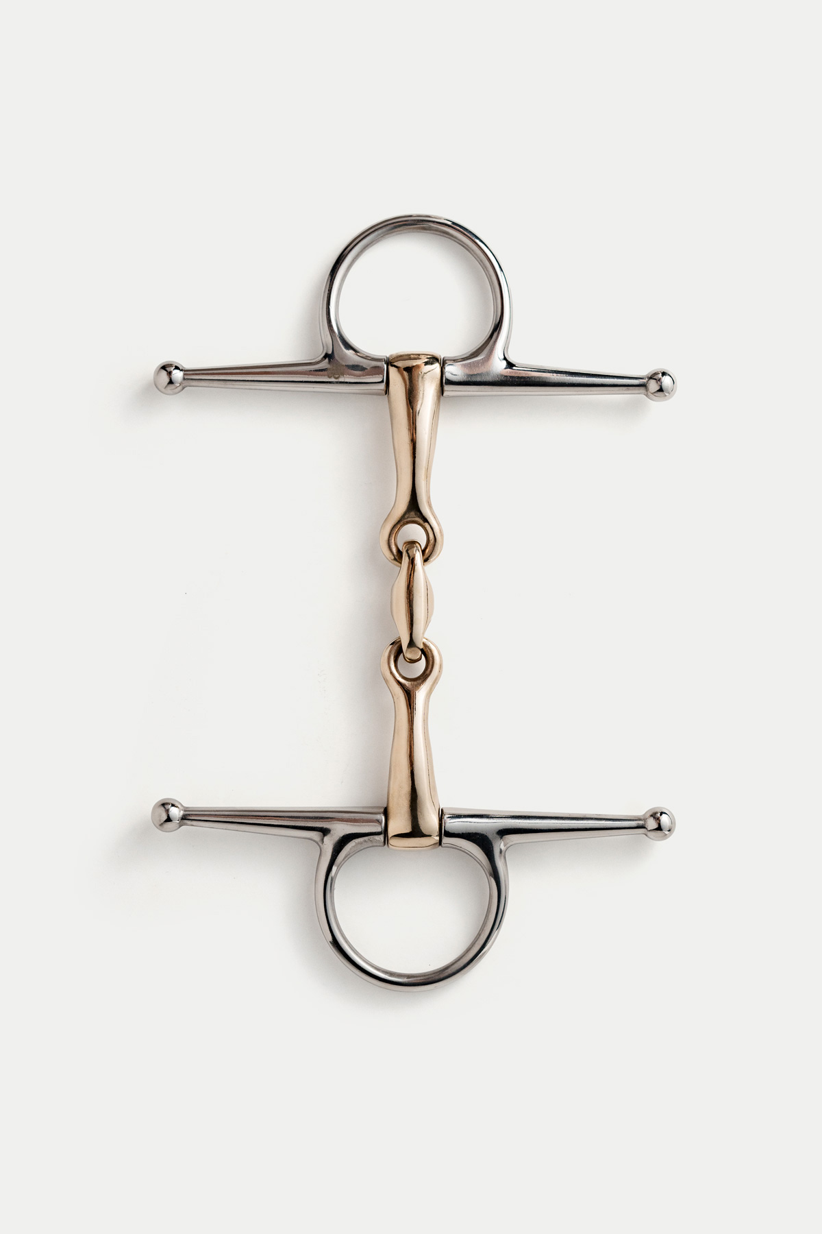 Bocca Bits, Teodora Brass Alloy Full Cheek Snaffle with Lozenge