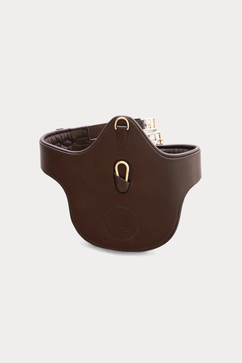 Amiko Essential Guard Sattelgurt Leder, Braun