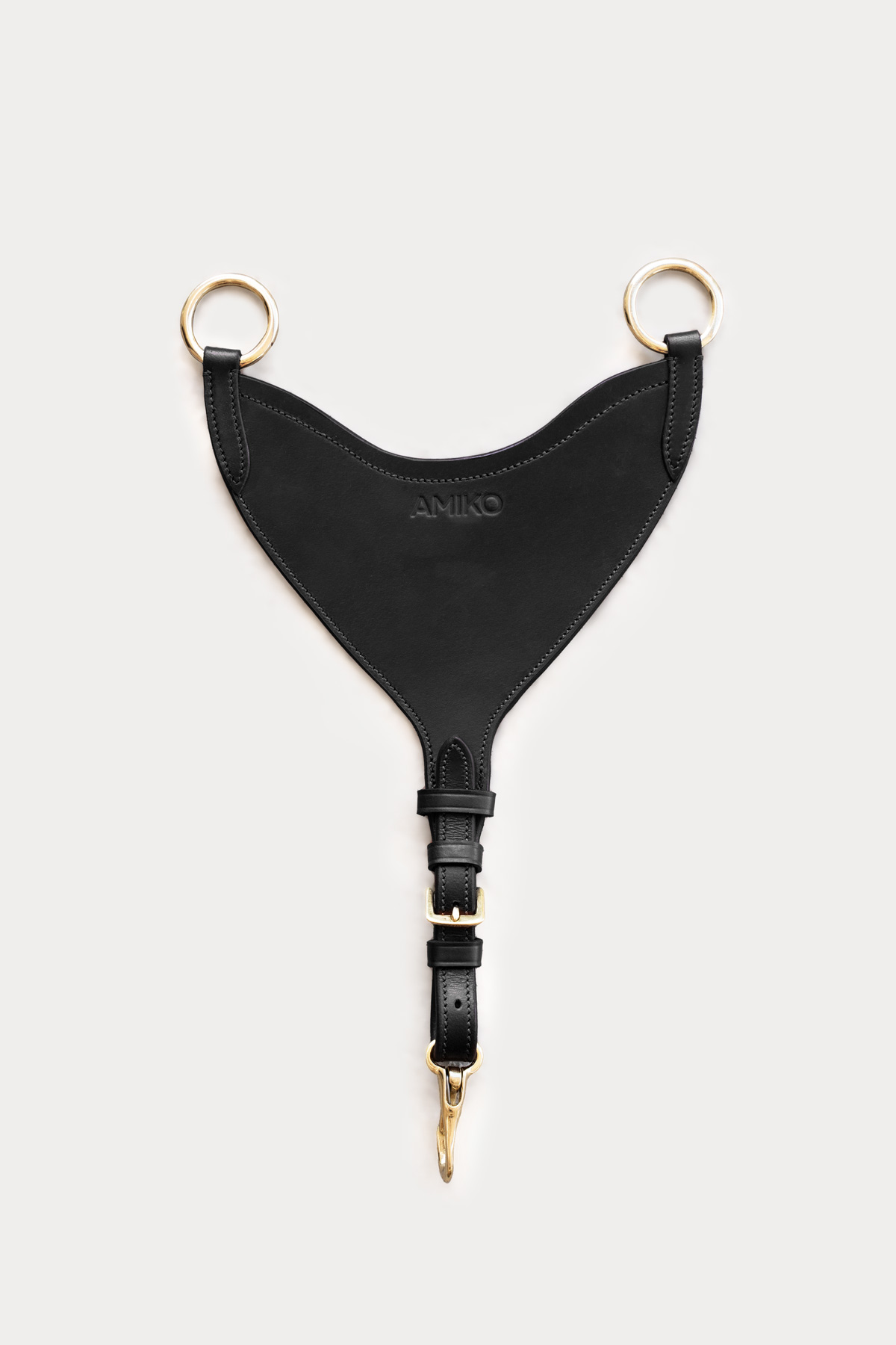 Amiko Essential Bib Martingale Attachment Anti-bit, Black