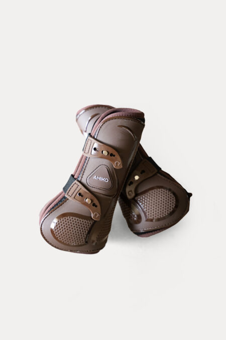 Amiko Performance Tendon Boots, Dark Brown