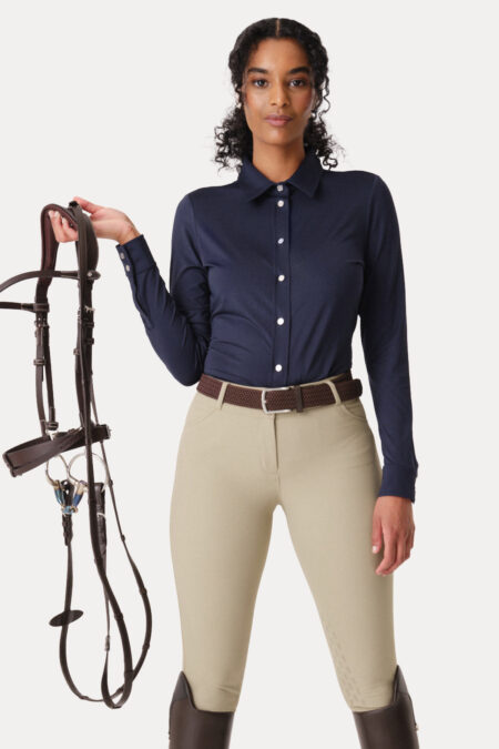 PS of Sweden, Estelle L/S Solid Shirt, Navy