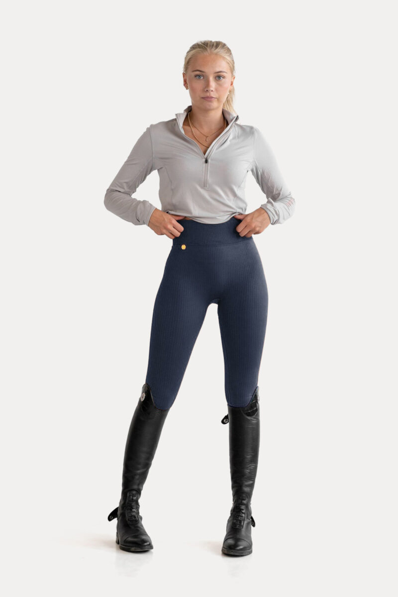 Blazer bleu marine Pomme Wendy, leggings d&#39;équitation