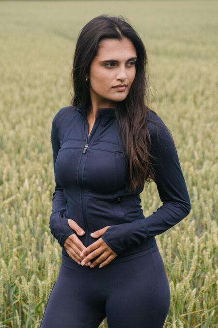 Amiko Functional Sweater, Midnight Blue