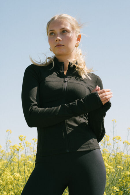 Amiko Functional Sweater, Black