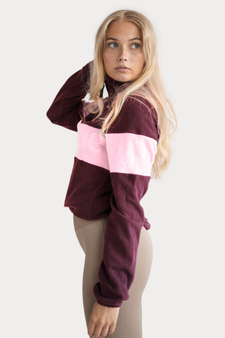 Pomme Alix Burgundy/Light Pink, Fleece
