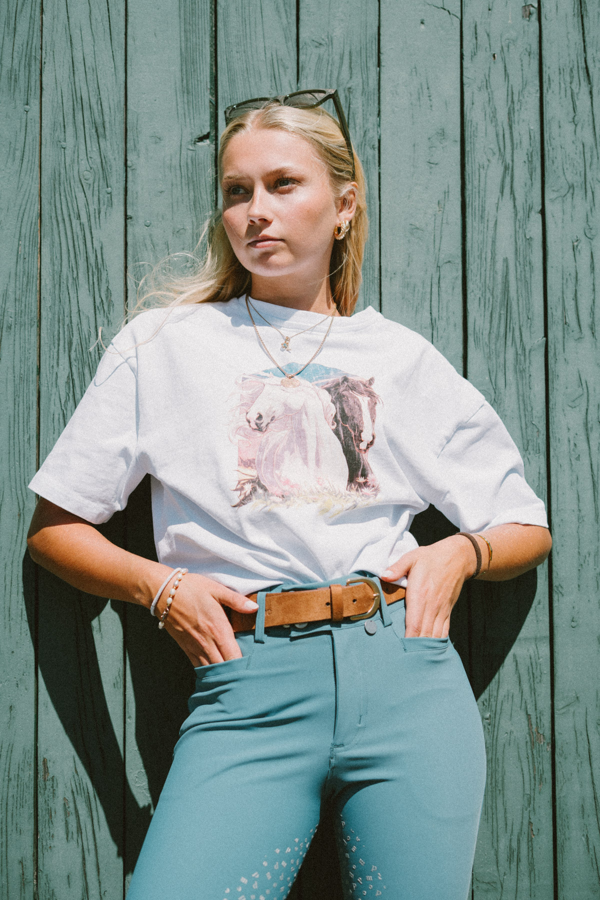 Pomme Madison T-shirt met korte mouwen, wit