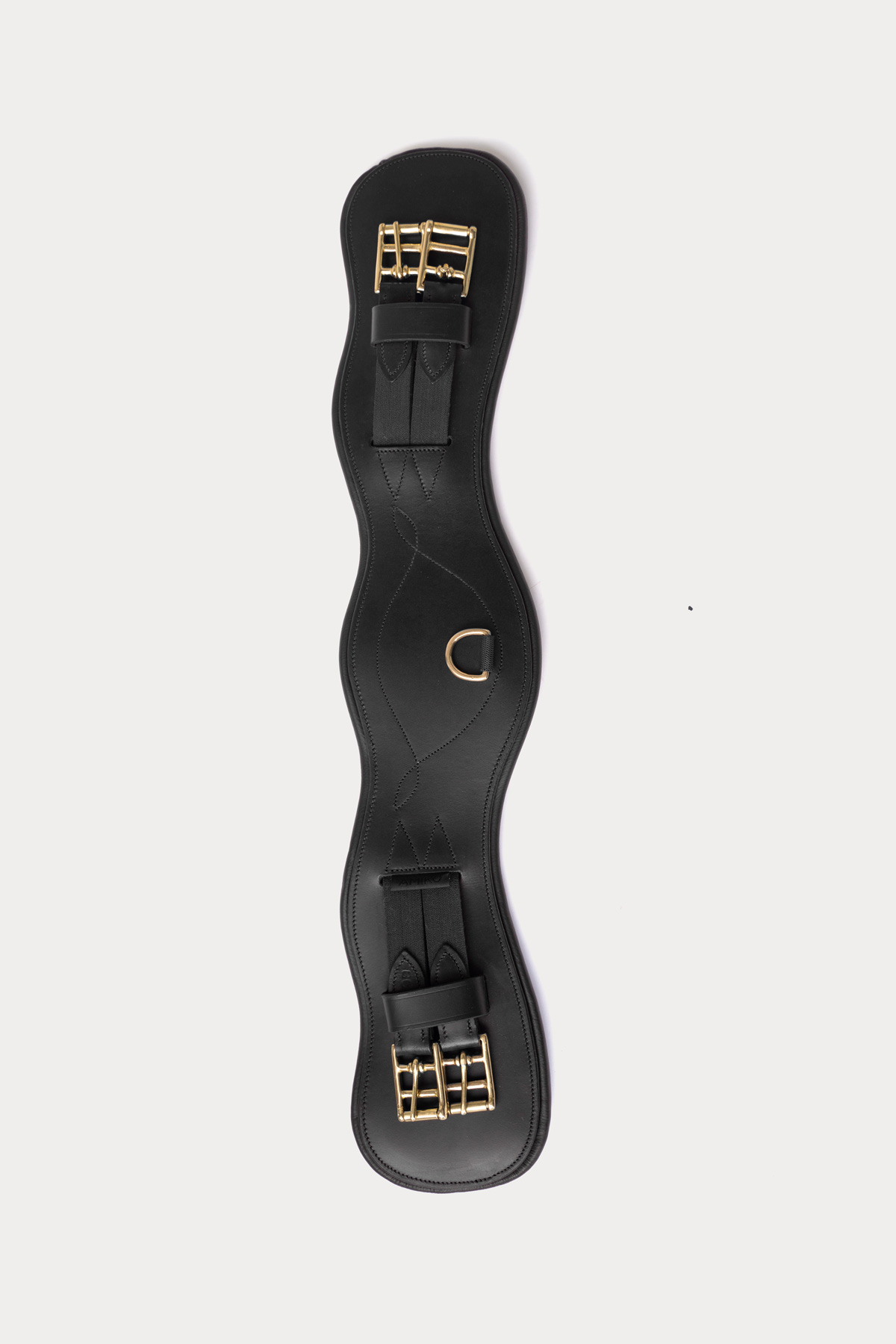 Amiko Essential Dressage Girth Leather, Black