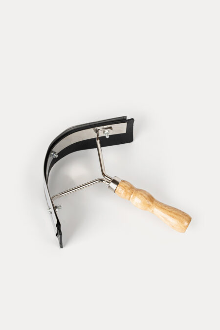 Amiko Horse Sweat Shaver, Stainless/Wood