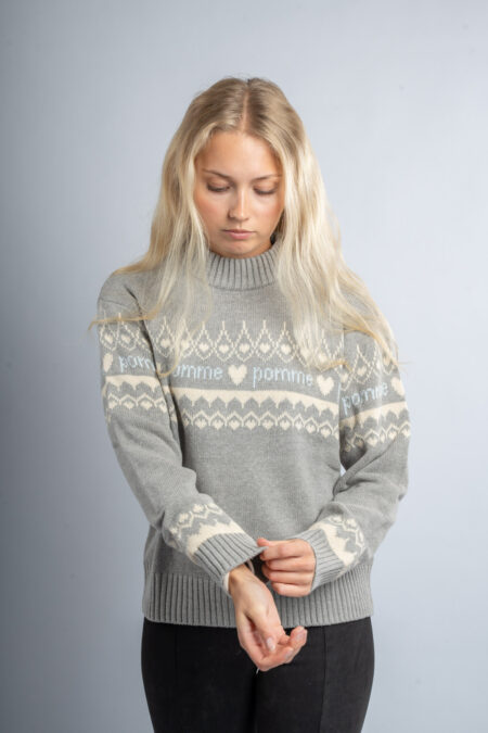 Pomme Kiara Knit Sweater, Grey
