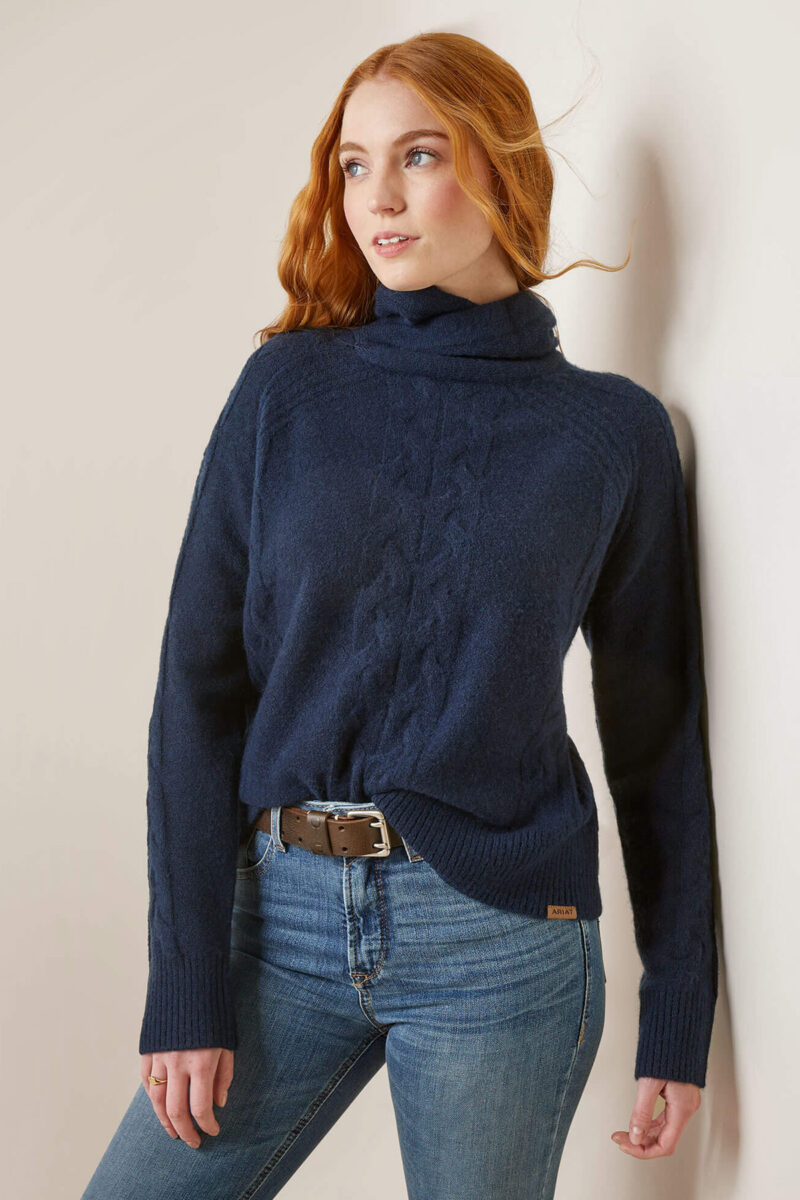 Ariat, Novato Pullover, Marineblau Heather