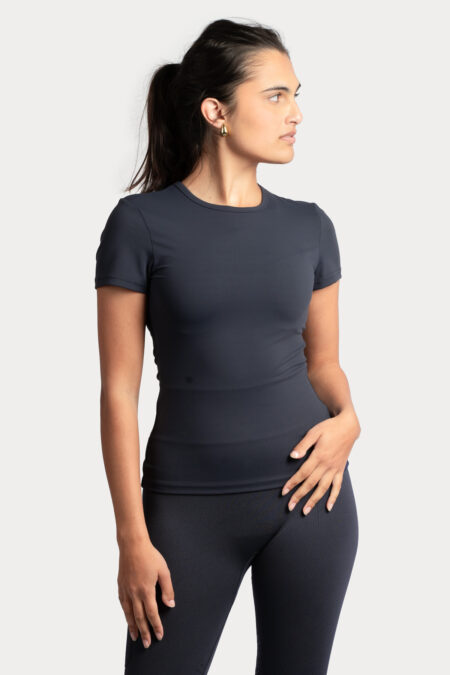 Amiko Women's Super Soft Tee, Midnight Blue