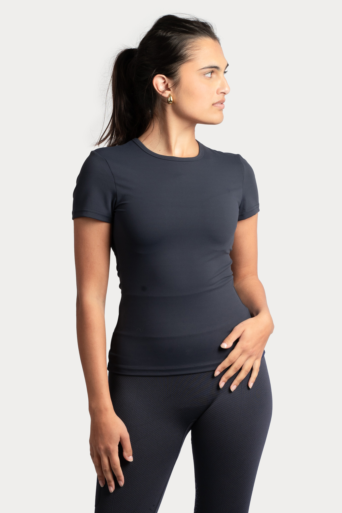 Amiko Essential Damen Super Soft Tee, Mitternachtsblau