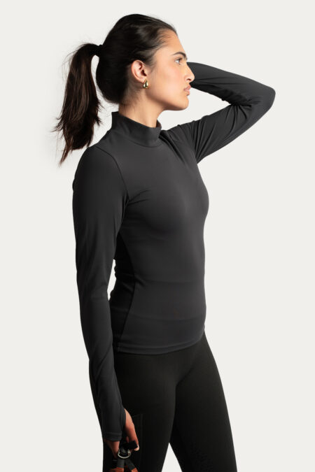 Amiko Women's Super Soft Turtleneck, Black