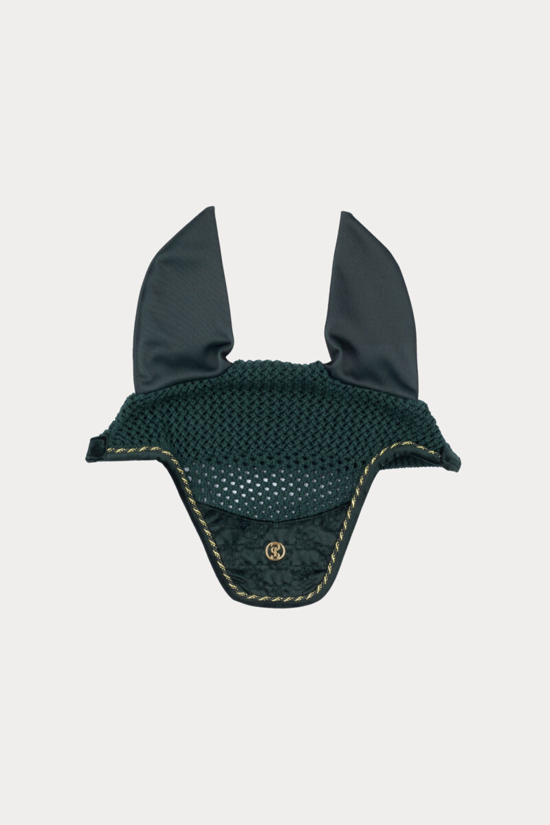PS van Zweden, Fly Hat Velvet Monogram, Middernachtgroen