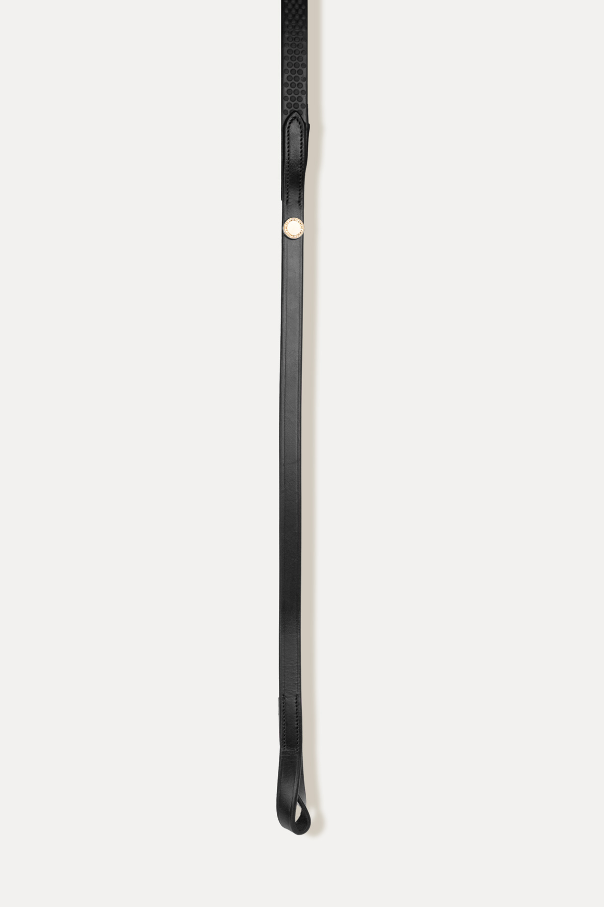 Amiko Essential Rubber Reins Loop W Stoppers, Black