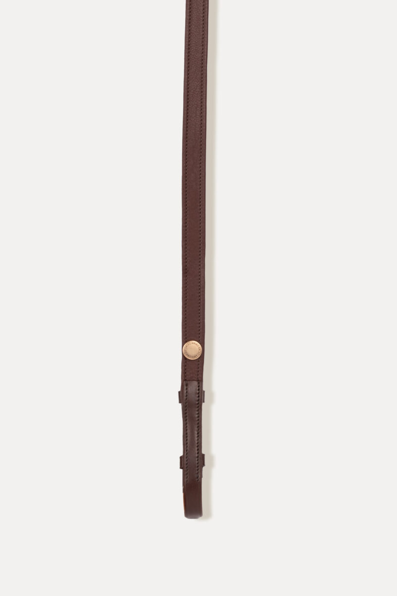 Amiko Essential Leather Reins, Havana Brown