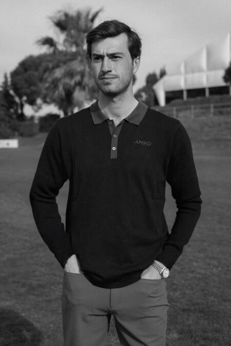 Amiko Man Jonas Piké Long Sleeve, Black/Dark Shadow