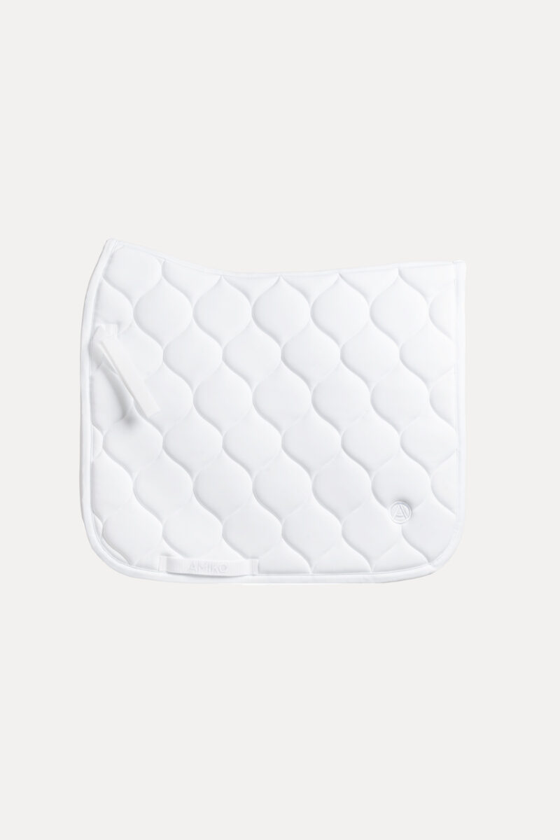 Tapis de selle de dressage Amiko Performance, blanc