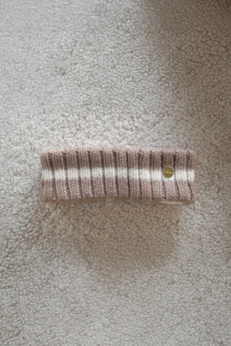 Pomme Lily Headband, Brown/Creme