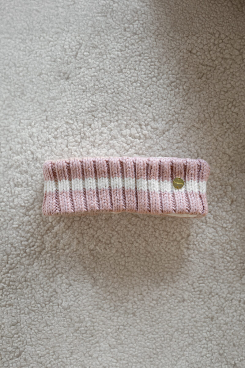 Pomme Lily hoofdband, roze/crème
