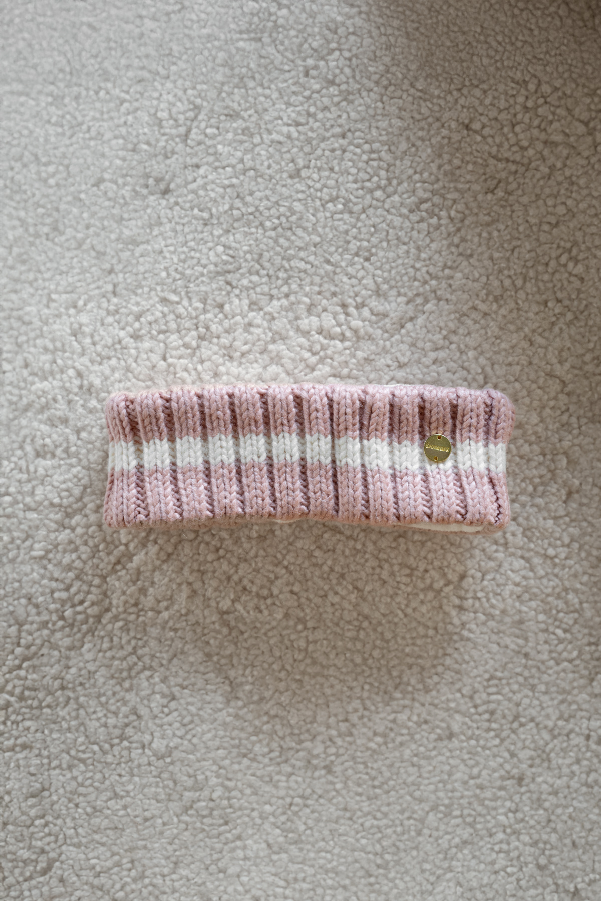 Pomme Lily hoofdband, roze/crème