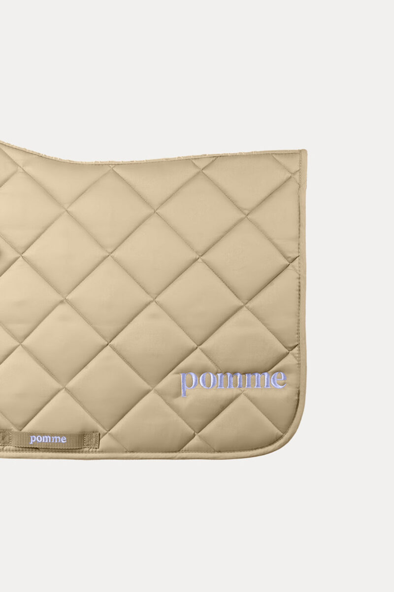 Tapis de selle de dressage Pomme, sable/lavande