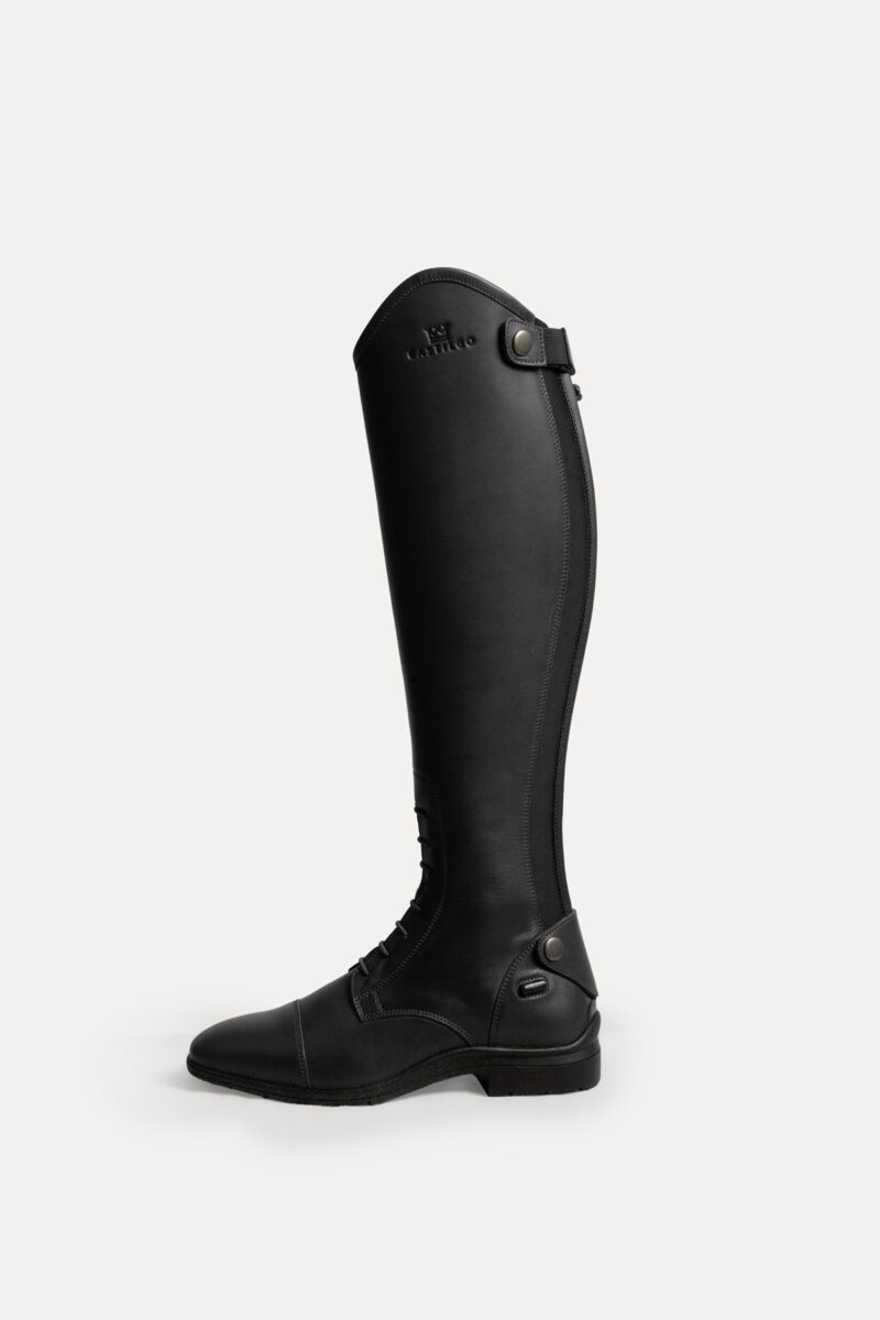 Castilgo Isaia Riding Boots With Lacing, Black