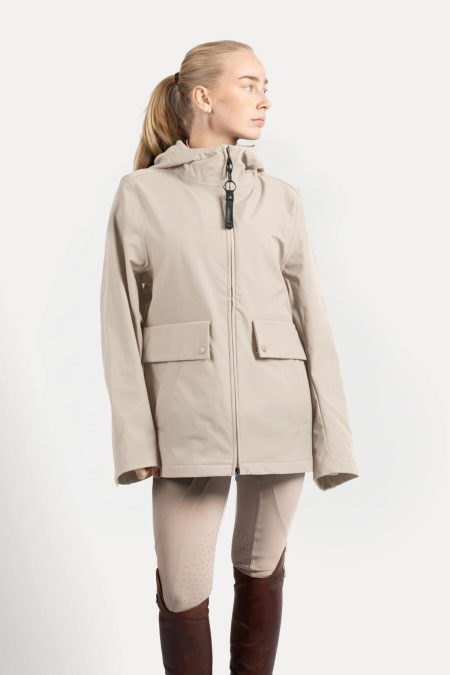Pomme Lova Parkas Short Jacket, Cobblestone