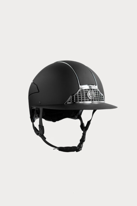Amiko Helmet Matte Polo Visor, Black/Black Straps