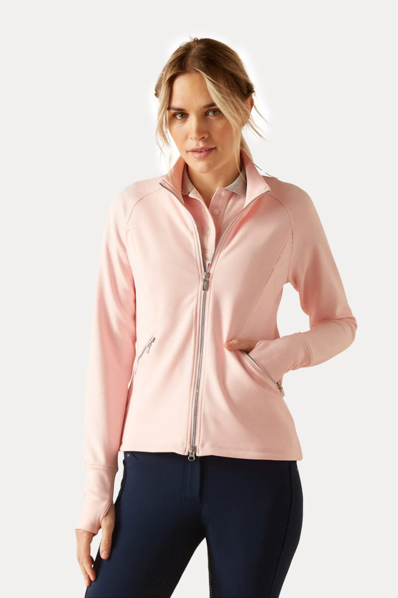 Ariat, Bellatrix Sweatshirt mit durchgehendem Reißverschluss, First Blush