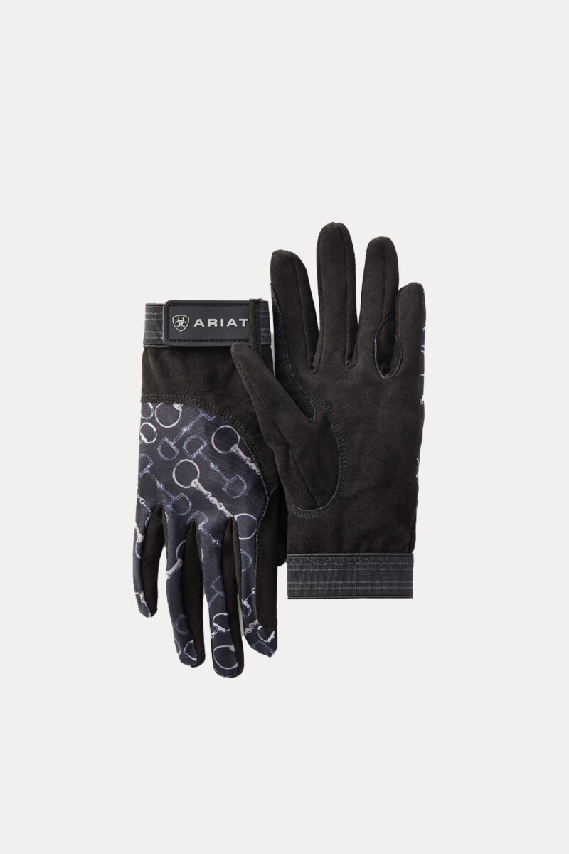 Guantes Ariat Tek Grip, estampado Charcoal Bit