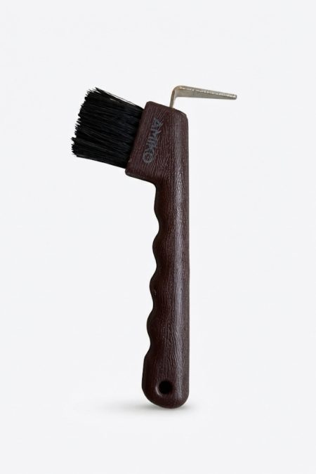Amiko Dublin Hoof Pick Brush, Brown