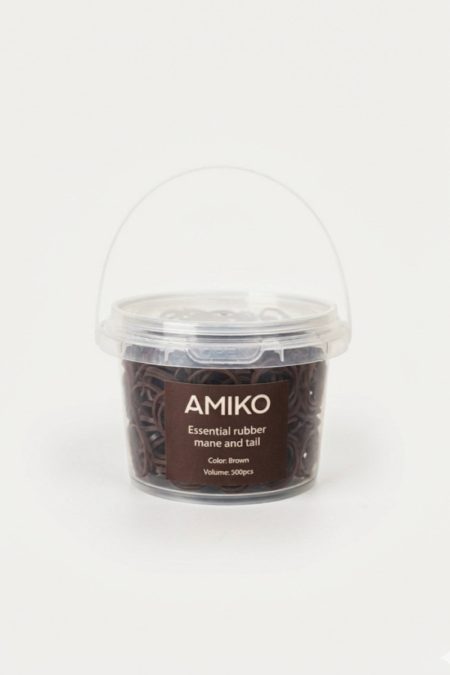 Amiko  Mane & Tail Rubber Bands, Brown