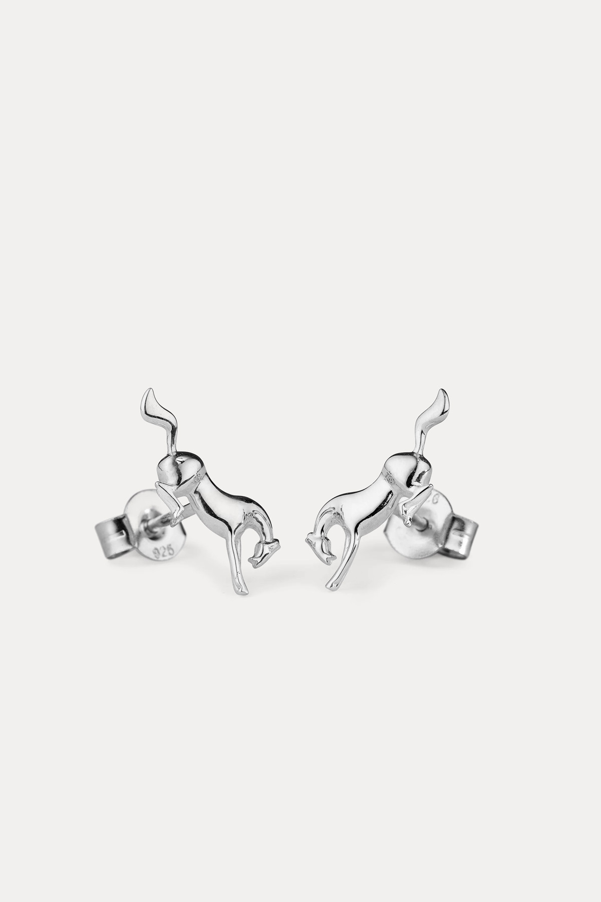 Consigue los pendientes "Galope, Caballo encabritado", plata
