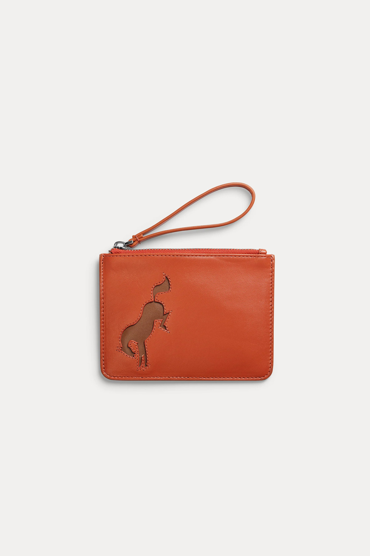 Get The Gallop, Bucking Horse kleine leren tas, oranje