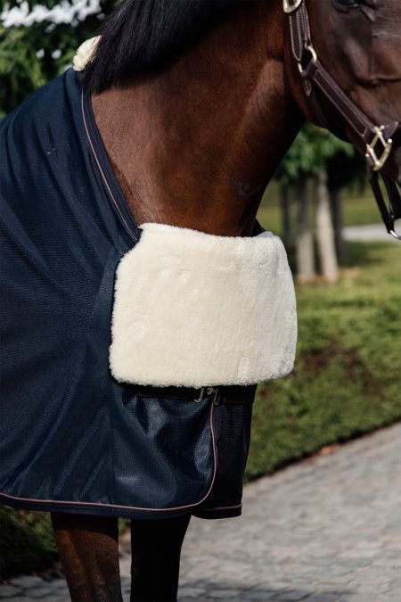 Kentucky, Horse BIB Chest Protection Sheepskin, Natural