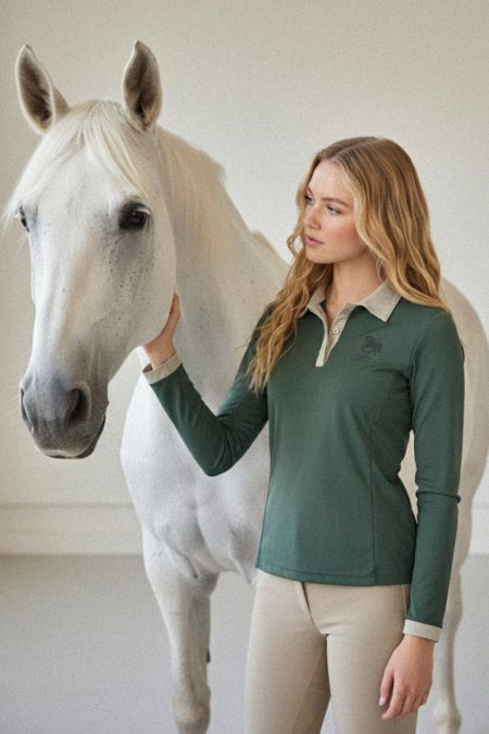 Pomme Jessie shirt Piké, Deep Forest/Cobblestone